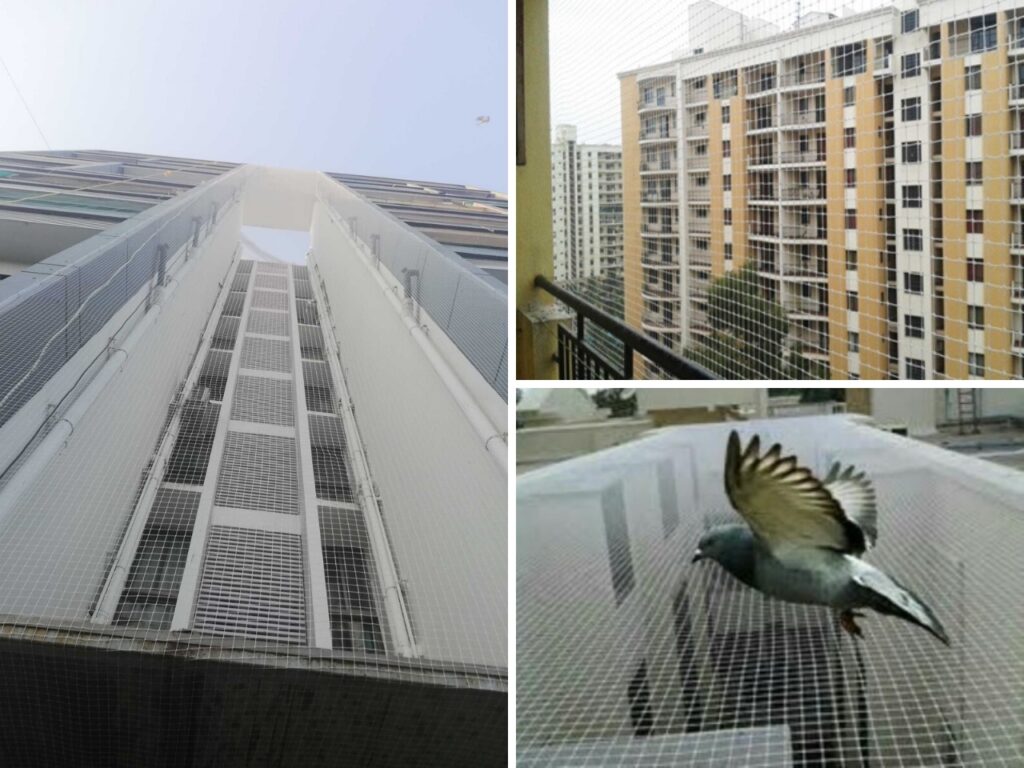 society bird netting and safety nets in pune, pcmc